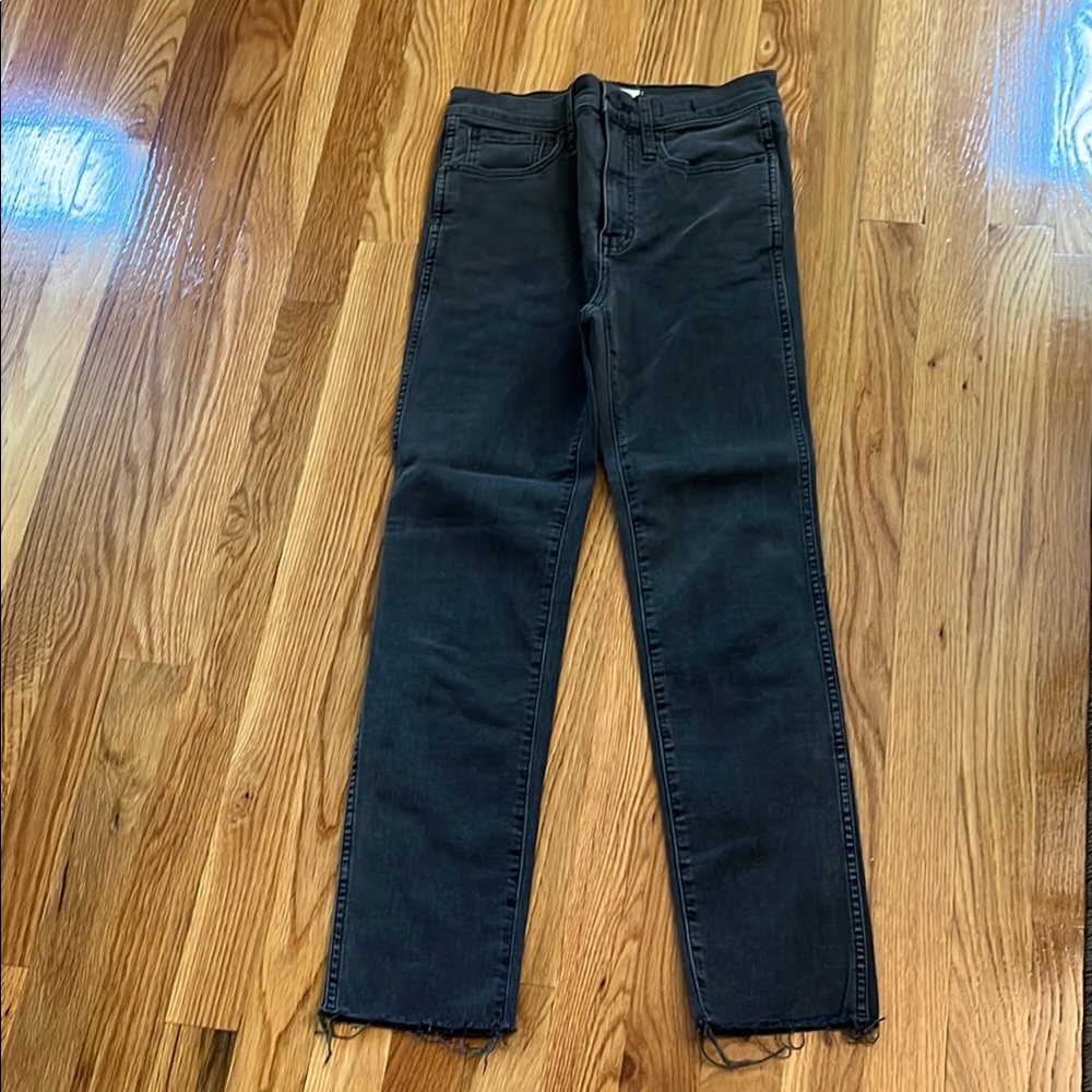 Madewell Black Skinny Jeans Sleek Fit